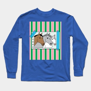 Horses Rider Pony Girl Long Sleeve T-Shirt